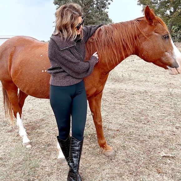 VARLEY NWT Mentone Half Zip Pullover in Dark Green Speckle 1X - Picture 6 of 12